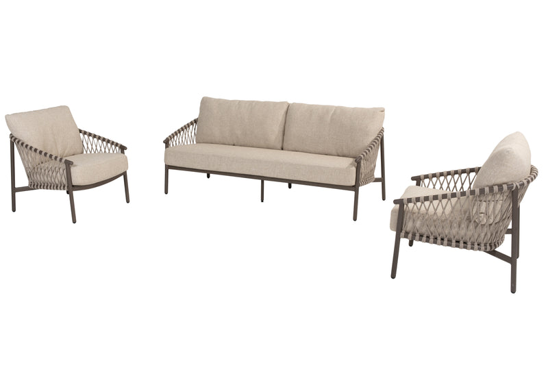 4 Seasons Outdoor Allora 3-delige loungeset terre