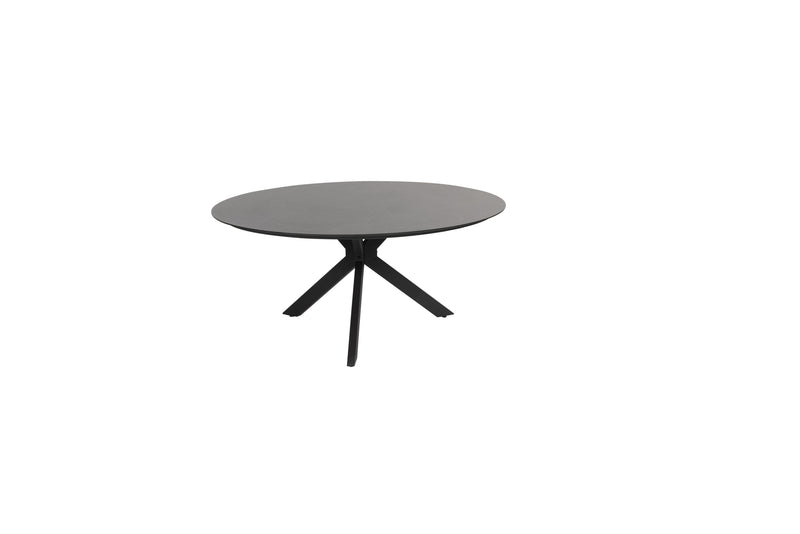 4 Seasons Outdoor Locarno tafel HPL slate 160 cm Ø incl.draaiplateau