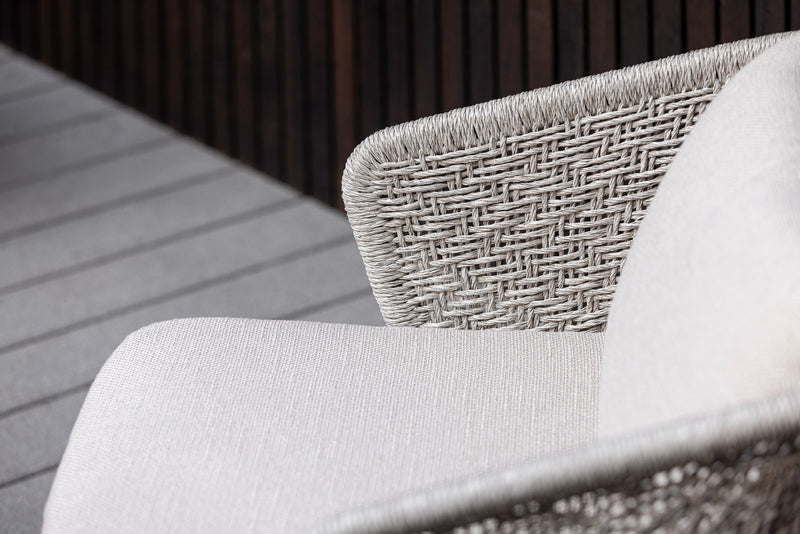 Max & Luuk Ravenna loungechair linen inclusief kussens