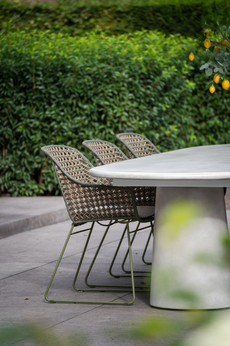 Max & Luuk Alessio diningchair moss inclusief zitkussen