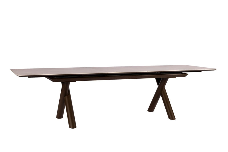 Yoi Maratea uitschuiftafel 240/300x100 cm bronze
