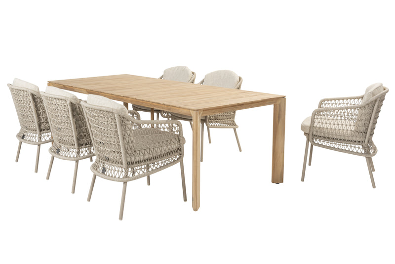 4 Seasons Outdoor 7-delige diningset Puccini + Lucas 240 cm