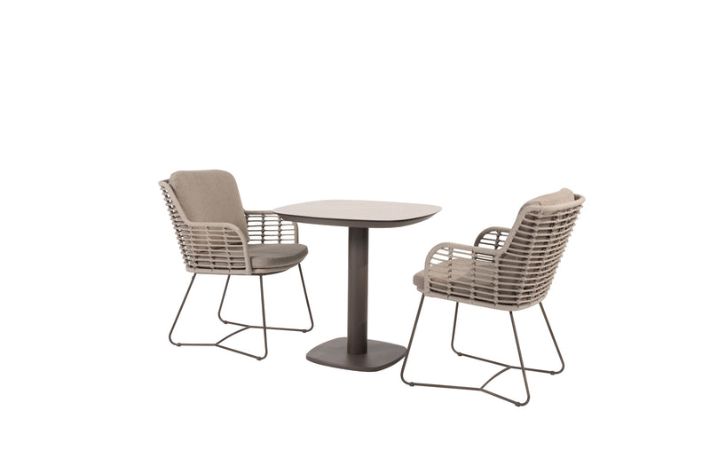 4 Seasons Outdoor 3-delige diningset Manolo terre + Fabrice terre