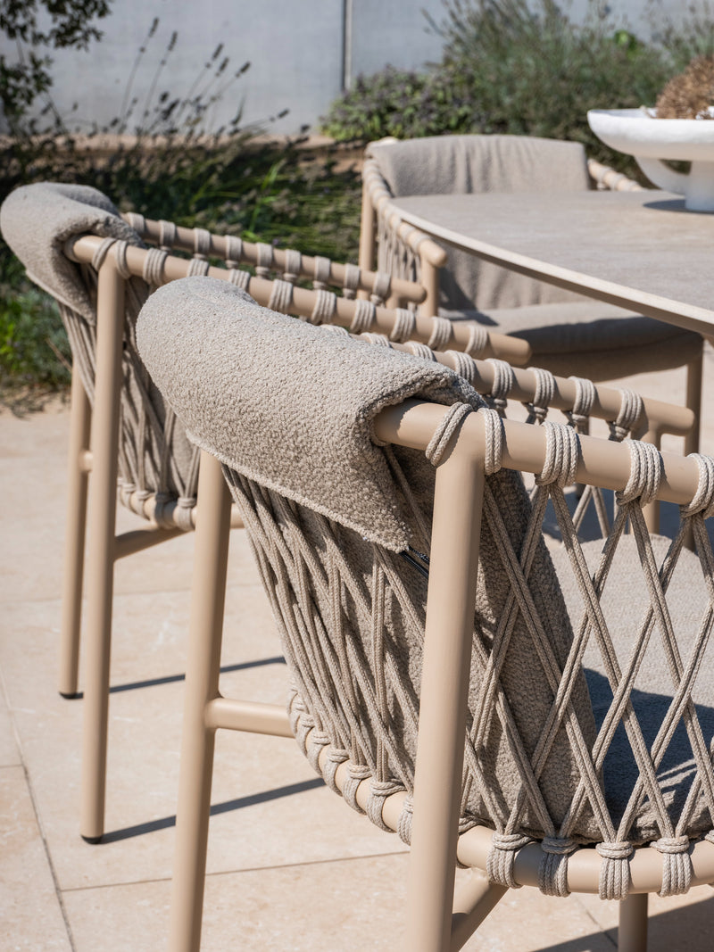 4 Seasons Outdoor Allora diningchair latte incl.kussens