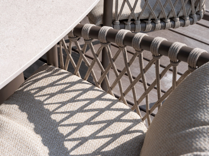 4 Seasons Outdoor Allora diningchair terre incl.kussens