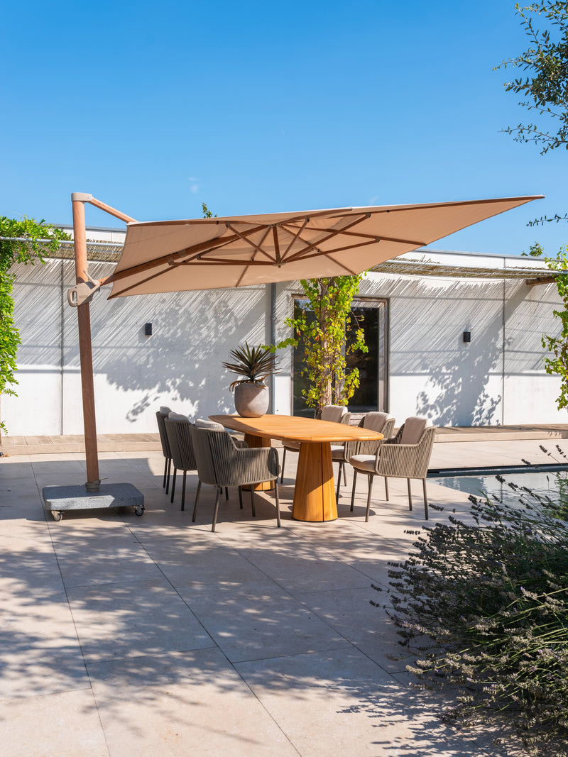 4 Seasons Outdoor 7-delige diningset Capri tafel 240 cm + Bernini dining