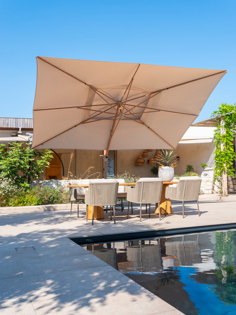4 Seasons Outdoor 9-delige diningset Capri tafel 280 cm + Bernini dining