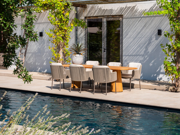 4 Seasons Outdoor 7-delige diningset Capri tafel 240 cm + Bernini dining