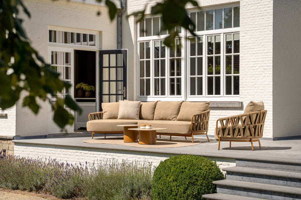 4 Seasons Outdoor 2-delige chaise longue set Biarritz