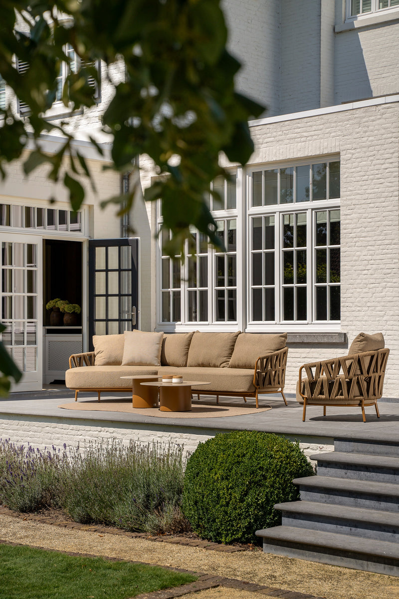 4 Seasons Outdoor 3-delige chaise longue set Biarritz Sofie