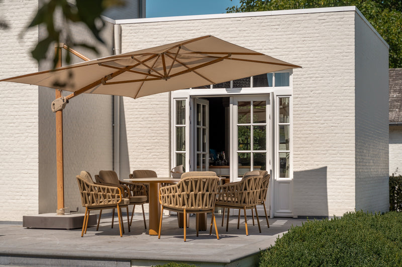 4 Seasons Outdoor 7-delige diningset Colorado 240 cm + Biarritz
