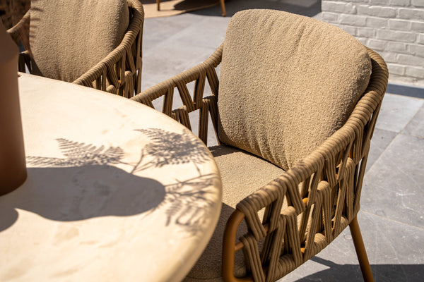 4 Seasons Outdoor 3-delige diningset Vermont + Biarritz