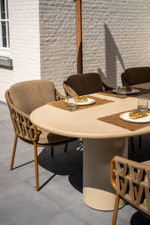 4 Seasons Outdoor 7-delige diningset Hampton 240 cm + Biarritz