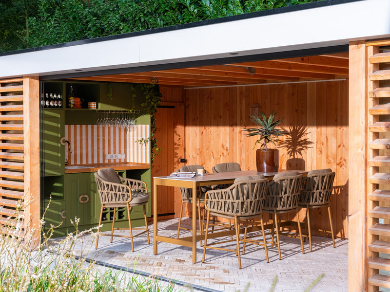 4 Seasons Outdoor 7-delige high diningset Soho + Biarritz