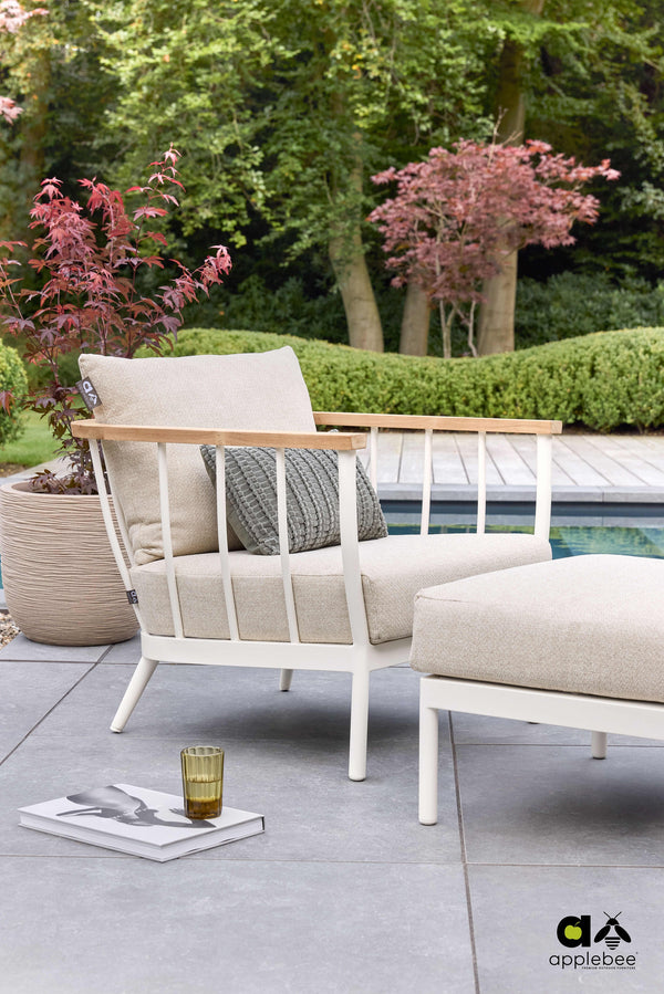 Apple Bee Condor footstool oyster