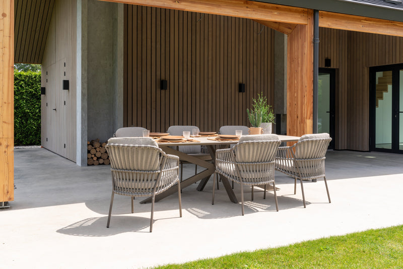 4 Seasons Outdoor 7-delige diningset Prado ceramic + Capalbio dining