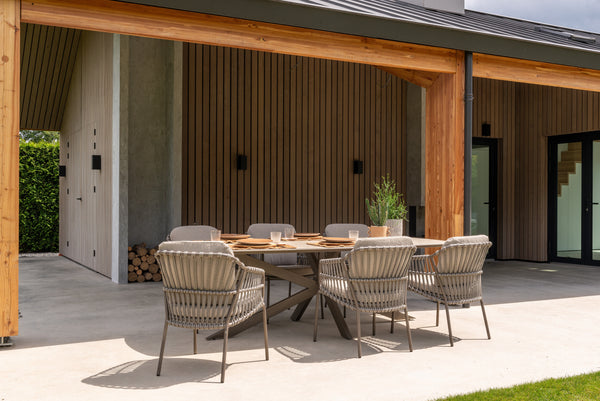 4 Seasons Outdoor 7-delige diningset Prado ceramic + Capalbio dining