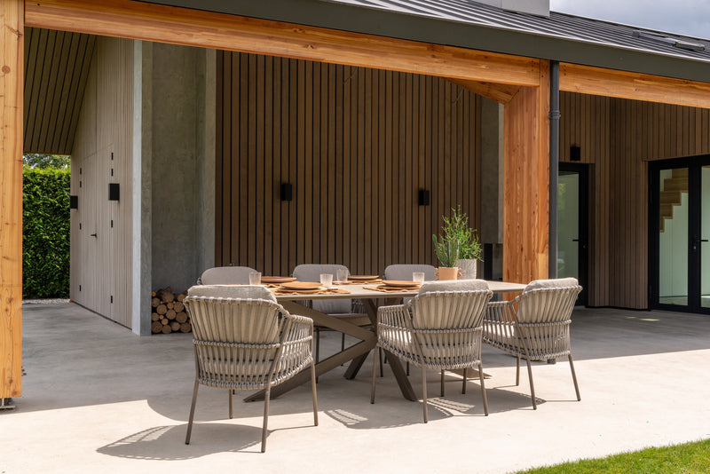 4 Seasons Outdoor 7-delige diningset Prado ceramic + Capalbio dining
