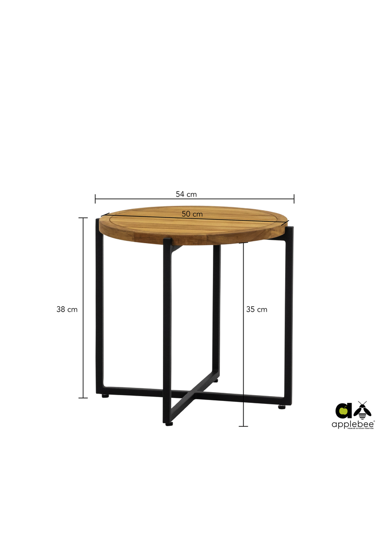 Apple Bee Condor coffeetable 54 cm zwart