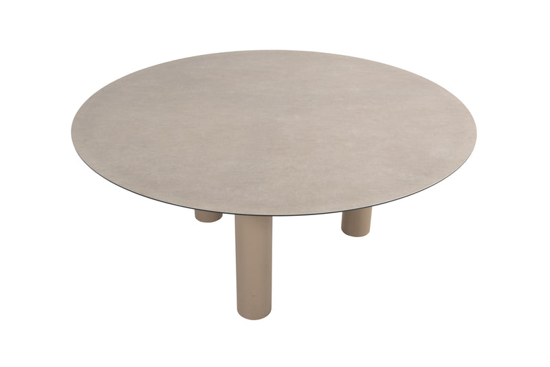 Taste by 4SO Donato low diningtable 160 cm ⌀ latte