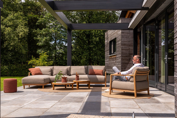 4 Seasons Outdoor Marie 4-delige loungeset incl.salontafel Finn + loungechair