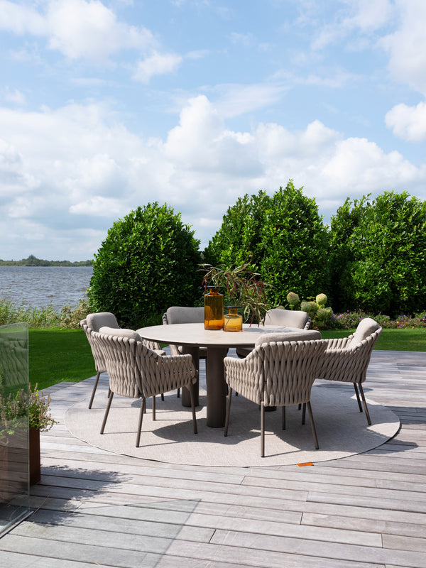 4 Seasons Outdoor 7-delige diningset Arizona table round + Montera dining