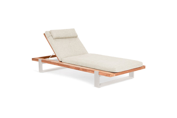 SUNS Nardo ligbed camel sand incl.kussen natural mixed weave