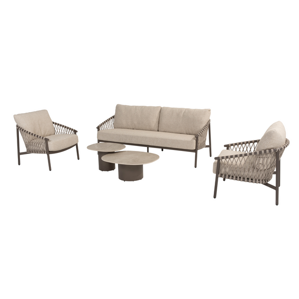 4 Seasons Outdoor Allora 5-delige loungeset inclusief Sofie salontafels