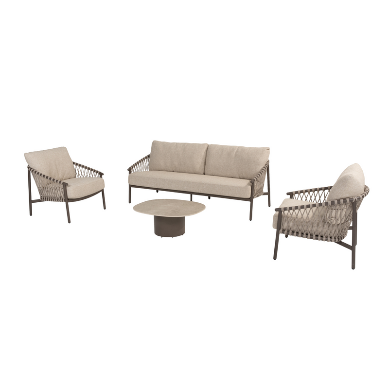 4 Seasons Outdoor Allora 4-delige loungeset incl. Sofie salontafel 70x80 cm