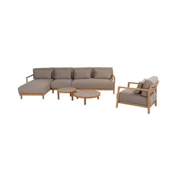 4 Seasons Outdoor Marie 6-delige loungeset incl.salontafels Finn + loungechair