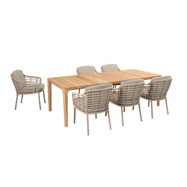 4 Seasons Outdoor 7-delige diningset Como + Liam 240 cm