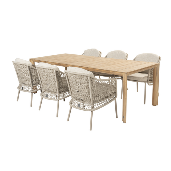 4 Seasons Outdoor 7-delige diningset Puccini + Lucas 240 cm