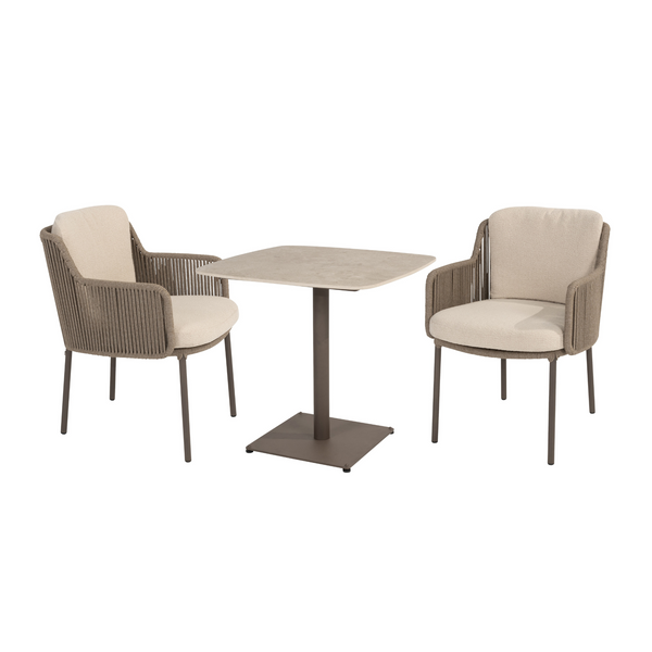 4 Seasons Outdoor 3-delige diningset Vermont tafel + Bernini dining