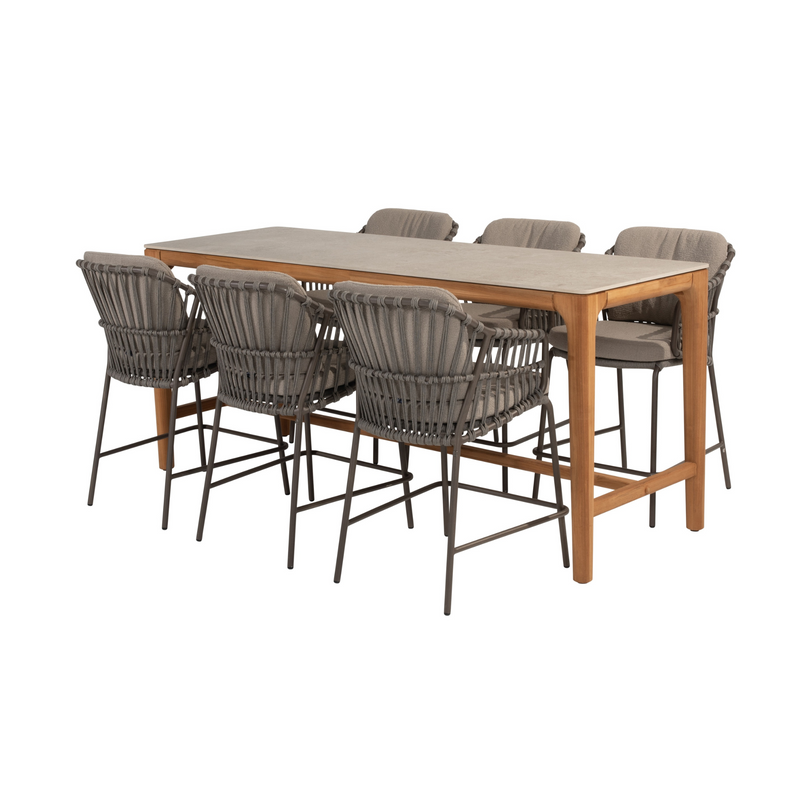 4 Seasons Outdoor 7-delige diningset Liam/Capalbio high dining