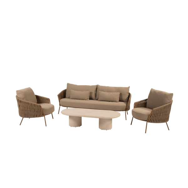 4 Seasons Outdoor 4-delige loungeset Molina Hampton