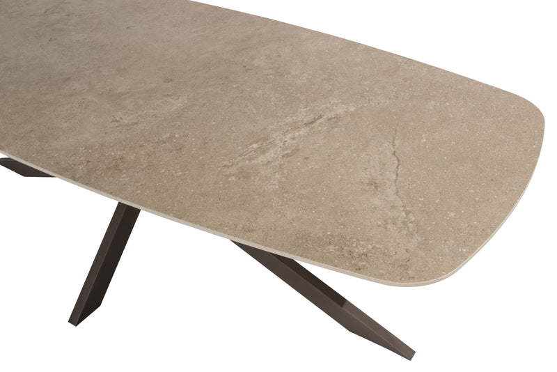 Taste by 4SO Prado keramiek tafel barrel 240x105x75 cm antraciet