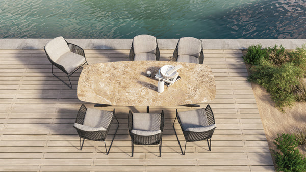 Taste by 4SO Rhodos diningchair inclusief kussens