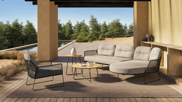 Taste by 4SO Rhodos 4-delige loungeset incl.Verdi + loungechair