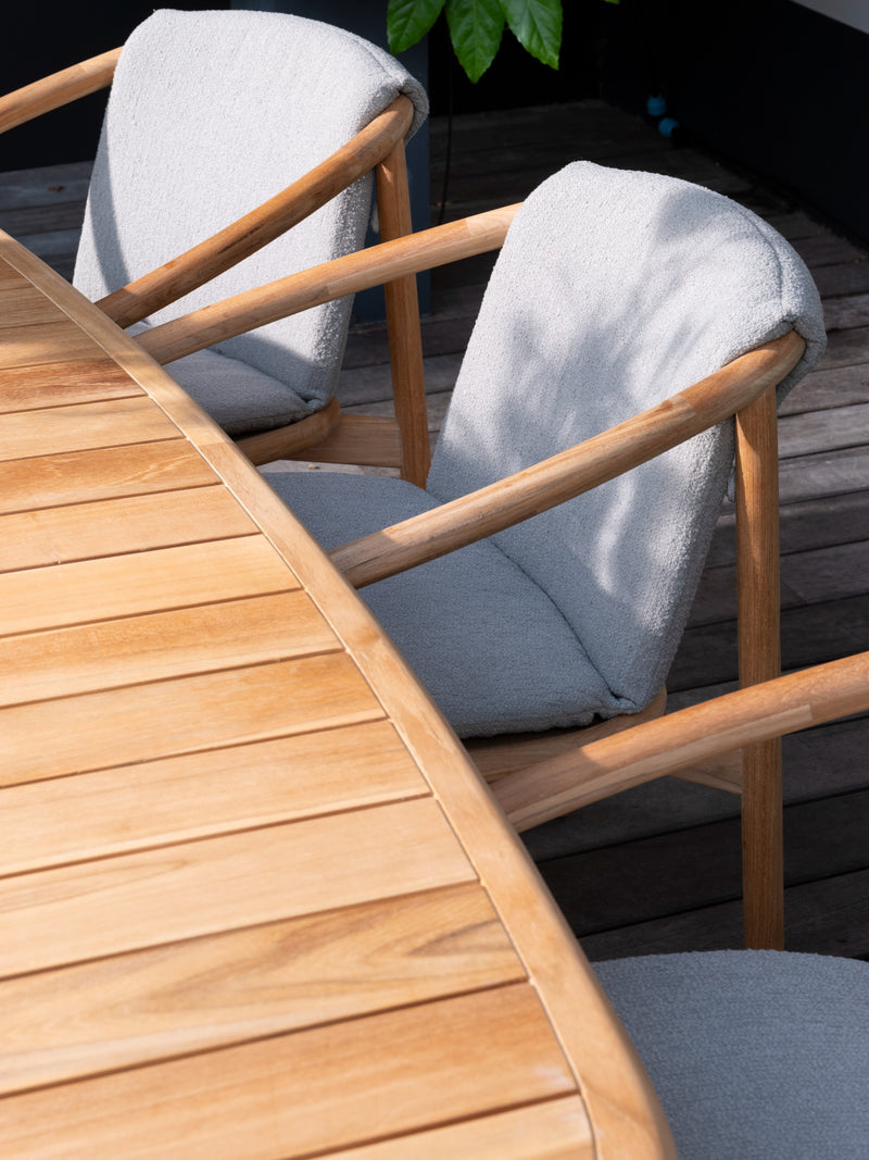 4 Seasons Outdoor 7-delige diningset Tess Corsica 160 cm ⌀