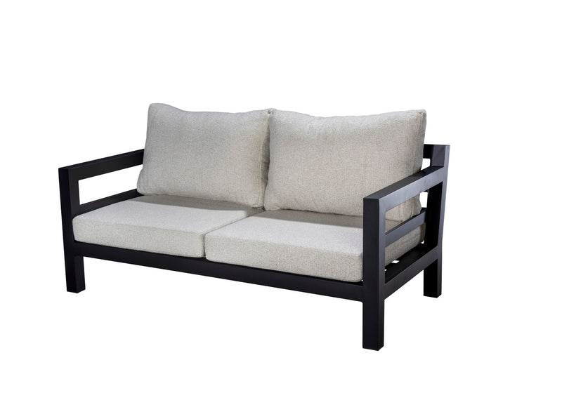 Yoi Midori sofa 2-zits alu black wool white