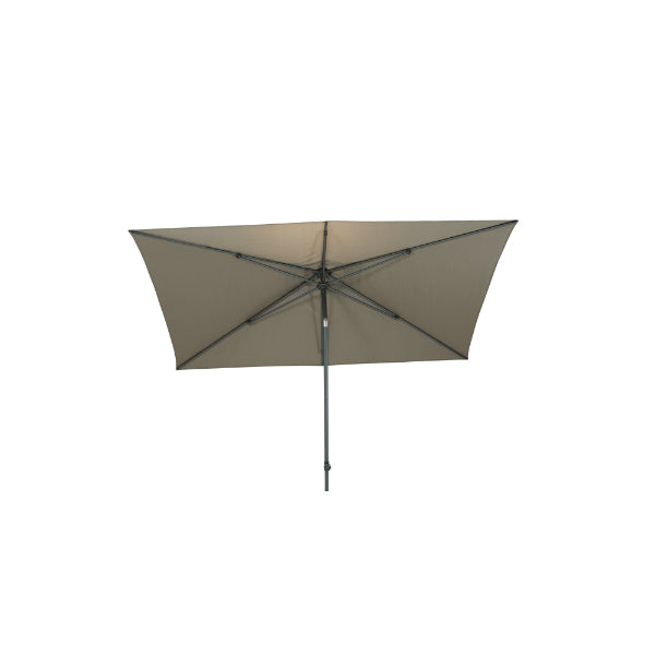 Azzurro middenstok parasol 200x300 cm frame antraciet doek taupe