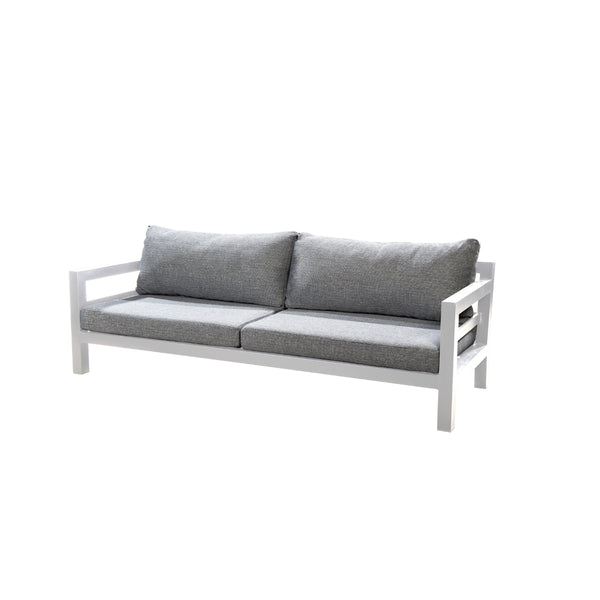 Yoi Midori sofa 3-zits white kussens mixed grey