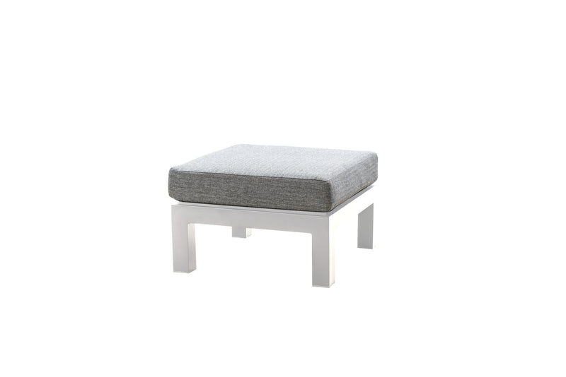 Yoi Midori footstool alu white mixed grey
