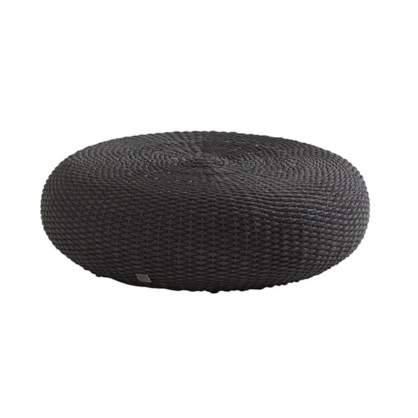Jasmine rope poef antraciet 95 cm
