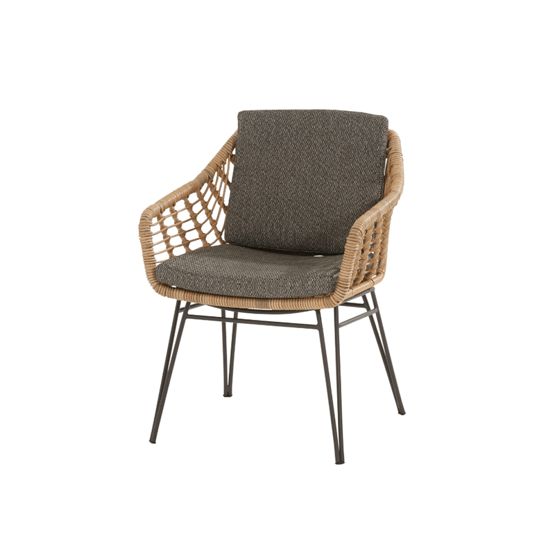 5-delige diningset Cottage Quatro 120 cm rond