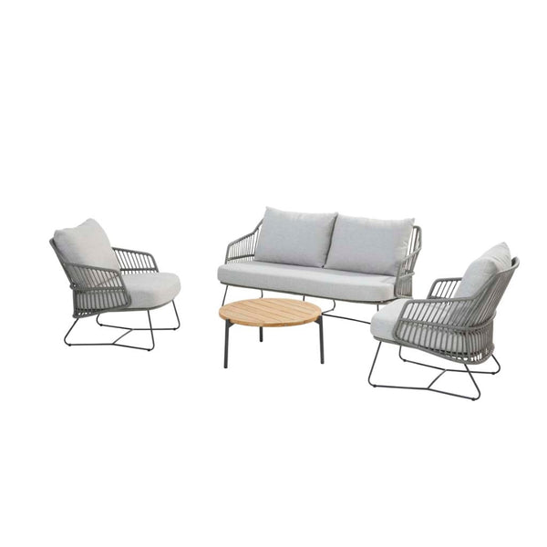 4SO Sempre 5-delige loungeset antraciet silver grey