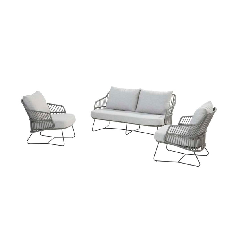 4SO Sempre 4-delige loungeset antraciet silver grey