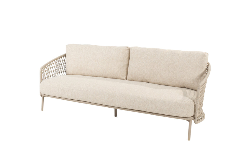4 Seasons Outdoor Puccini 3 seater bench latte