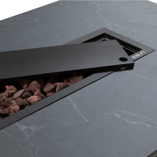 Buitenhaard Cosidesign line black frame black marble top