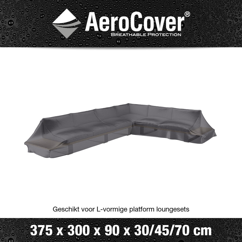 Aerocover platform lounge hoes  375x300x90xh30/45/70 rechts art.7888